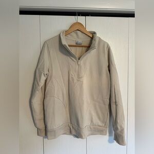 Columbia Cream Quarter-Zip Sweatshirt